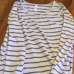 5 for $25 LulaRoe Lynnae royal blue gray. Like new